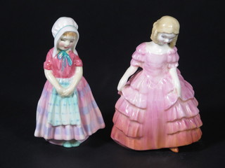 A Royal Doulton figure - Tootles HN1680 4" and 1 other Rose  HN1368