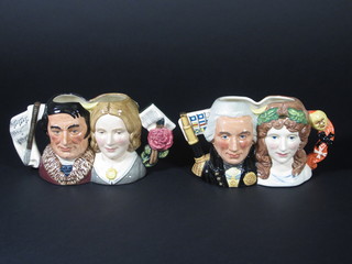 A Royal Doulton limited edition character jug - Lord Nelson and  Lady Hamilton D7092 and 1 other Jane Ayre and Mr Rochester