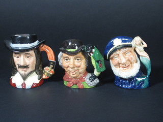3 Royal Doulton character jugs - The Walrus and The Carpenter,  The Old Salt D6554 and limited edition Charles I D6985 4"