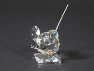 A Swarovski figure of a mouse 2"