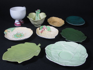 A Carltonware leaf shaped dish 5", a Carltonware knife and spoon and various Carltonware dishes and a cup