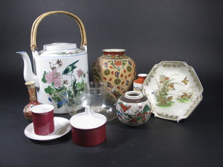 A collection of Oriental ceramics etc