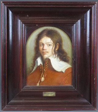 A head and shoulders portrait of an 18th Century Gentleman 10"  x 7 1/2"  ILLUSTRATED