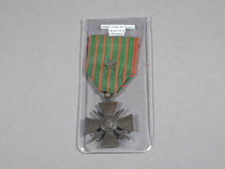 A WWII French Croix de Guerre with star