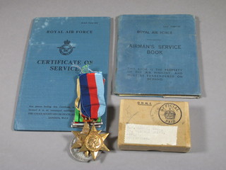 A group of 4 medals comprising 1939-45 Star, France and  German Star, Defence and War medal