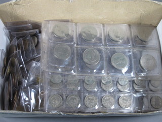 A collection of silver and copper coins