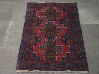 A Persian Balochi rug 53" x 33"