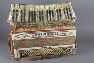 A Santianelli accordion with 120 buttons