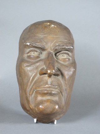 A plaster face mask of a gentleman 10"