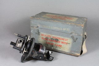 A military issue Astro compass Mark 2, boxed