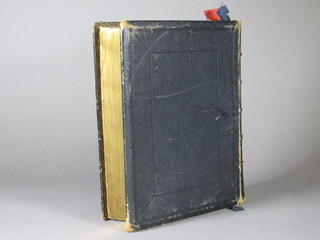 A Victorian leather bound Holy Bible