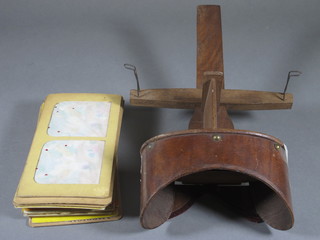 A stereoscopic viewer and various slides