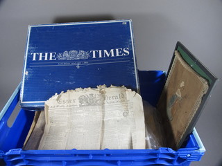 A quantity of various old news papers and other ephemera