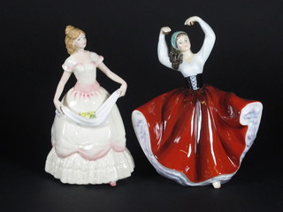 A Royal Doulton figure - Karen HN2388 and 1 other Nicole  HN3421