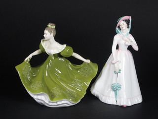 A Royal Doulton figure - Julia HN2706 and 1 other Lynne  HN2329