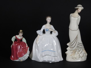 3 Royal Doulton figures - Fair Maiden HN2434, Kelly HN3222  and Eliza HN3801