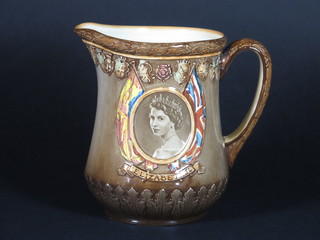 A Royal Doulton jug to commemorate the Queens Coronation  1953 6"