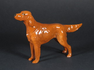 A Beswick figure of a standing Irish Setter, base marked C H  Sugar of Wendover 6"