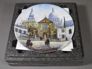 A French collector's plate decorated the Sacre Coeur 8 1/2"