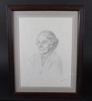 Bill Narraway, a pencil drawing "Portrait of a Seated Lady" 15"  x 11"