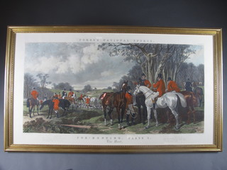 A pair of Fores's National Sports prints "Fox Hunting The Meet" plate 1 and "The Find" plate 2 25" x 46"