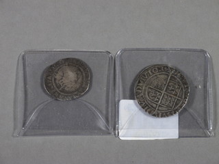 An Elizabeth I silver shilling and a do. silver sixpence