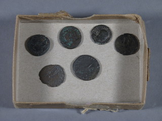 6 Roman bronze coins