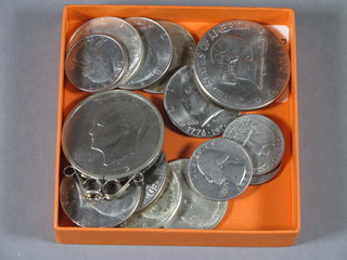 A collection of various American coins