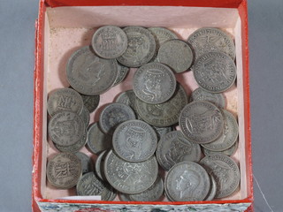 A quantity of various silver coins