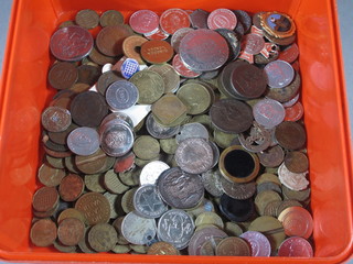A collection of various thruppeny bits and other coins