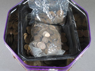 A collection of various copper coins