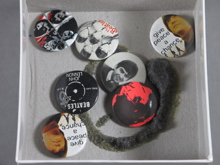7 various enamelled Beatles badges