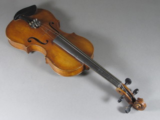 A violin with 2 piece back 14 1/2"