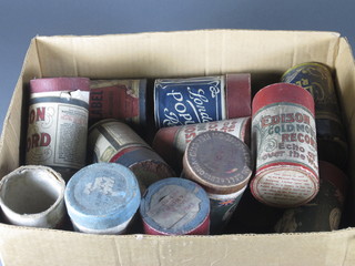 A collection of various phonograph cylinders