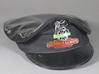 A British Railways engine driver's cap