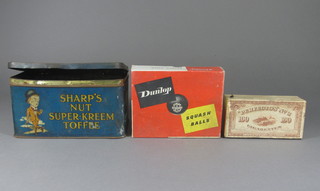 A Sharps nut toffee tin etc