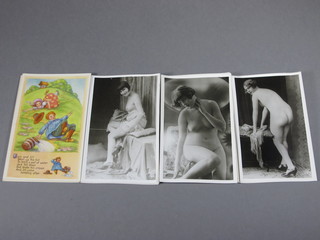 A collection of various nursery rhyme and saucy postcards
