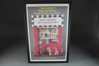 A framed film poster "The Producers" 14 1/2" x 26 1/2" and 1  other unframed film poster "Pasaron Las Grullas"
