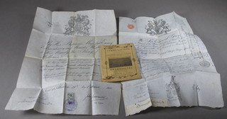 2 Edwardian passports dated 1905 and 1908, 1 with numerous  Russian stamps to the reverse, issued by Sir Edward Giey
