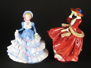 A Royal Doulton figure - Top O'The Hill and 1 other - Pretty  Ladies Hannah