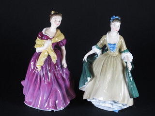 2 Royal Doulton figures - Elegance HN2264 and Adrienne