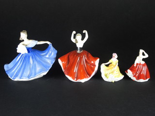 4 Royal Doulton figures - Gail M212, Nineteen M206, Karen  HN3270 and Elaine HN3214