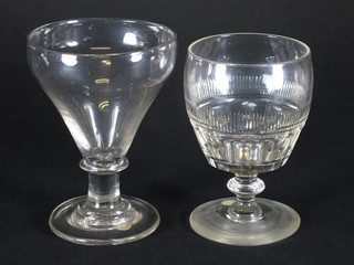 2 18th/19th Century glass rummers
