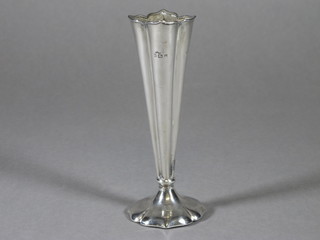 A shaped waisted silver specimen vase, Birmingham 1903 5 1/2"