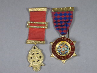 A Royal Arch Centenary jewel for Chaucer Chapter no. 1540  and a gilt metal Royal Arch Principals jewel