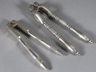 2 pairs of silver plated nut crackers