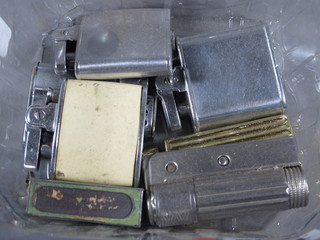 A collection of various lighters