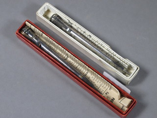 2 Eversharp propelling pencils contained in a silver plated cases