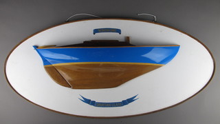 A half hull model of The Spartan Class Yacht Windsong 35"
