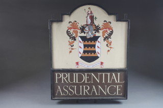 An enamelled double sided sign for Prudential Insurance 24"